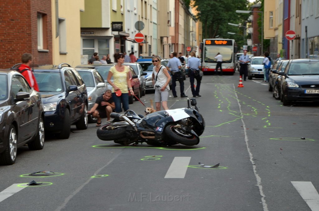 VU Alleinunfall Krad Koeln Kalk Buchforststr P35.JPG - Miklos Laubert